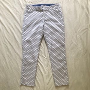 Banana Republic “Hampton" skinny polka dot crops